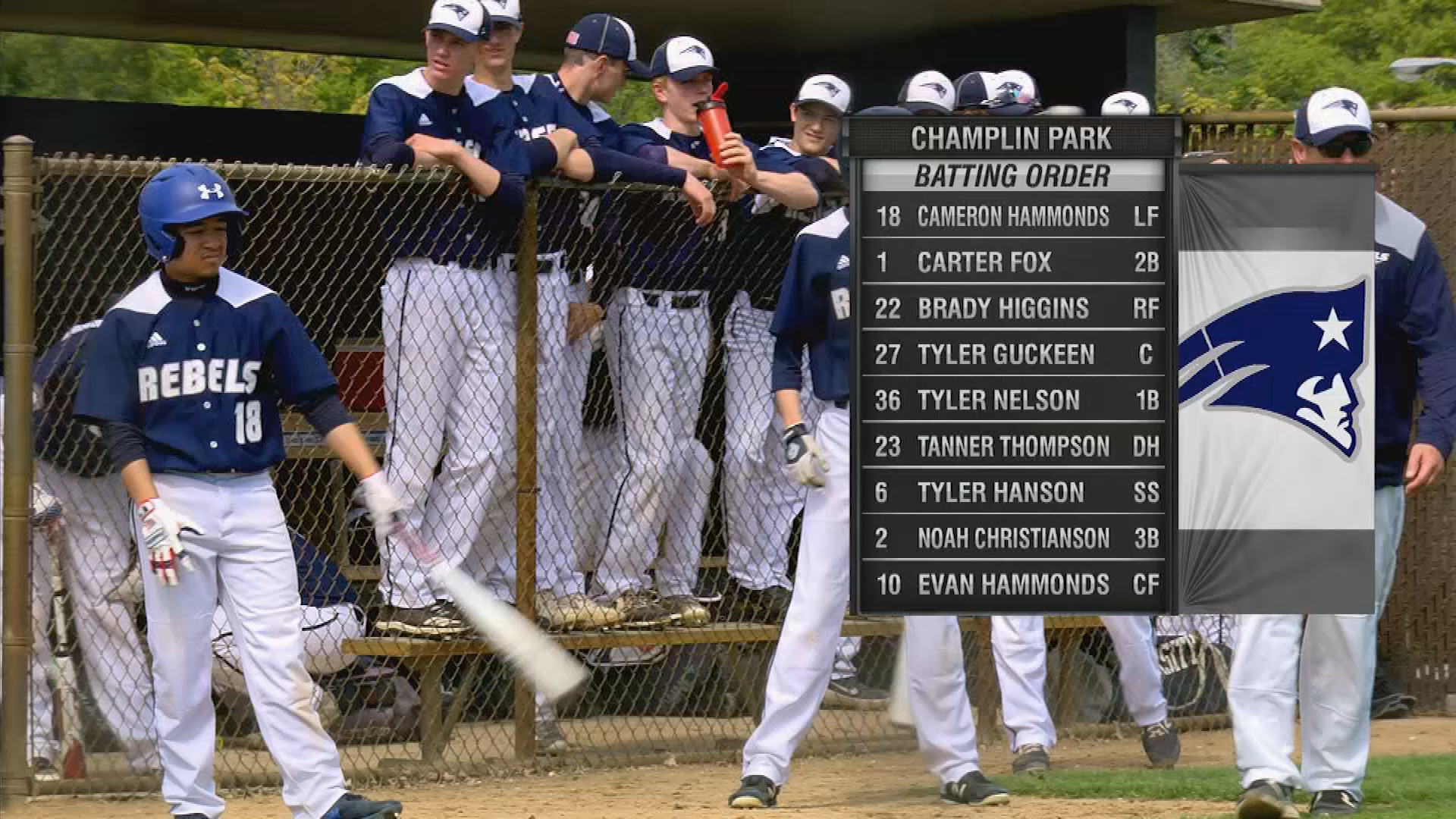 Totino-Grace vs. Champlin Park Section 5AAAA Baseball