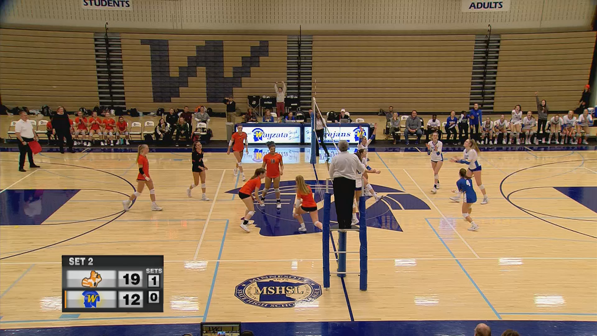 Osseo vs Wayzata Section 5AAA Volleyball Semifinal 10/29/19