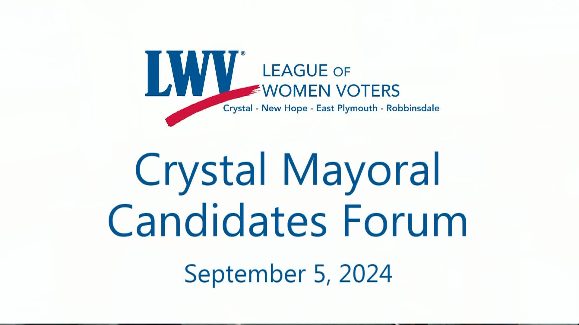 Crystal Mayor 9/5/2024